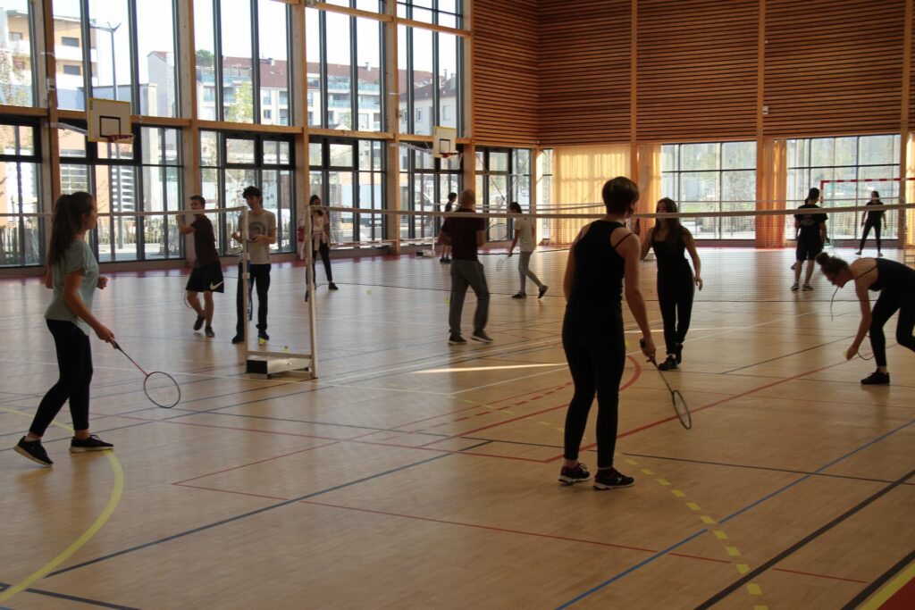 Gymnase badminton campus de Lyon